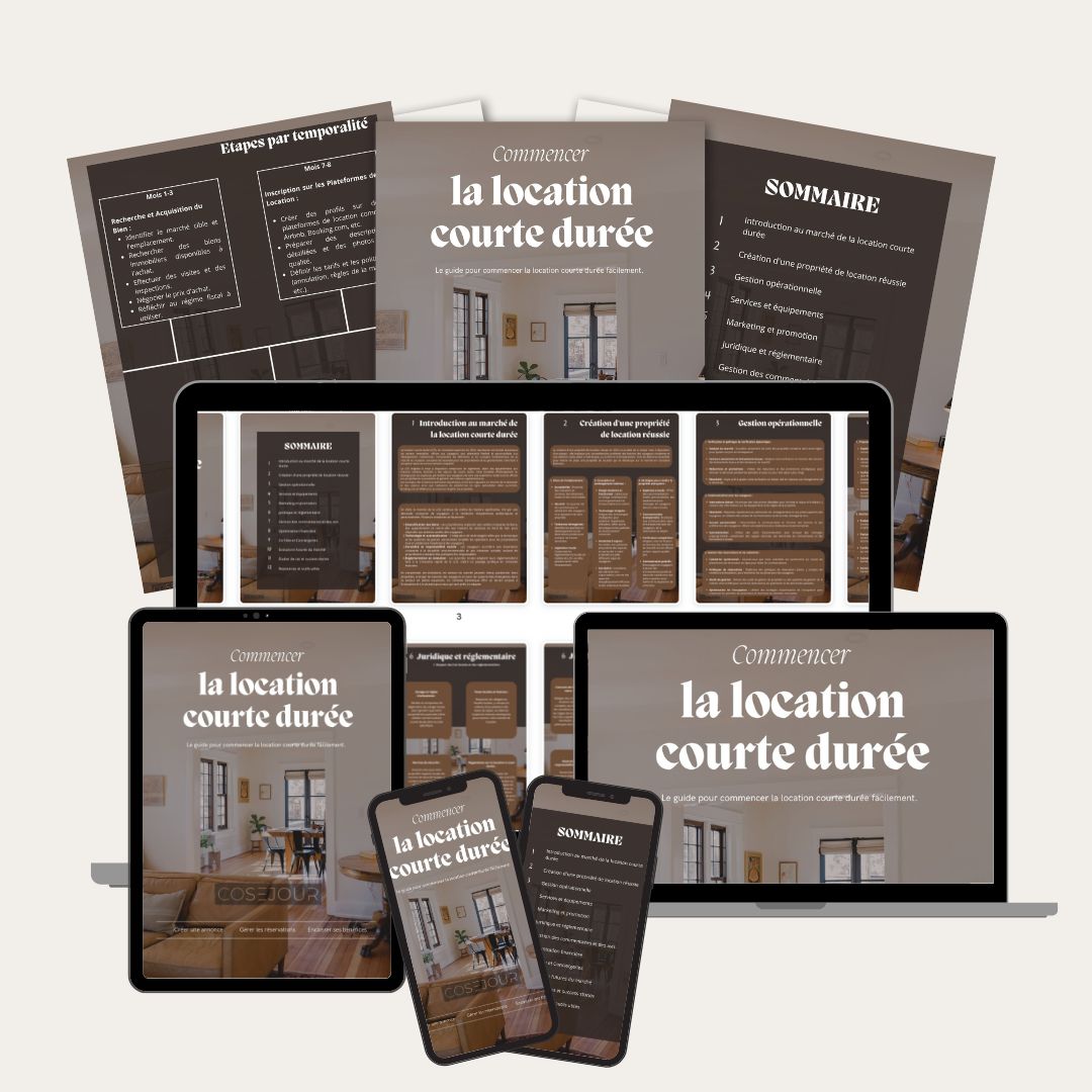 E-book Guide de la location courte durée🔑