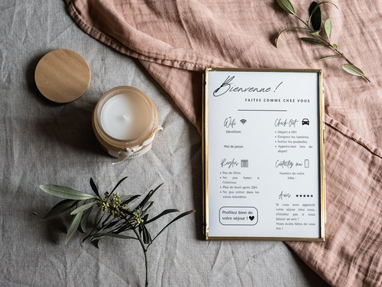 Poster de Bienvenue Imprimable