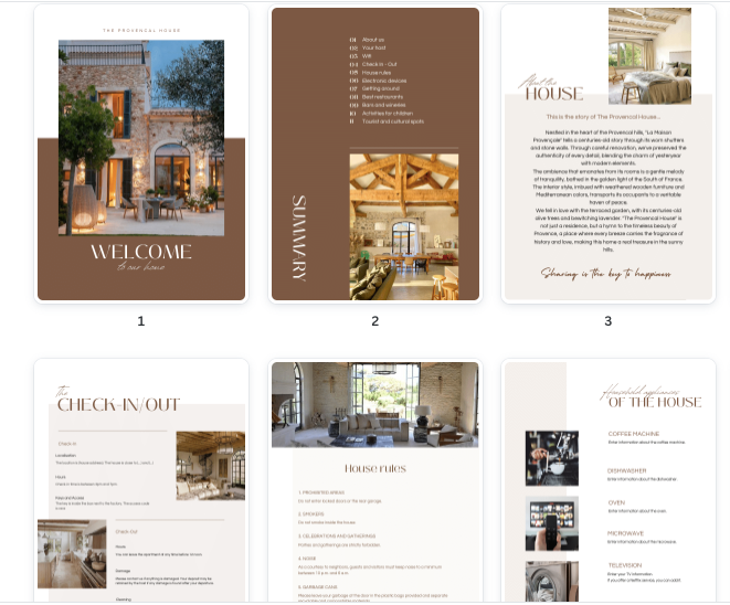 Welcome Book -Provencal Inspiration