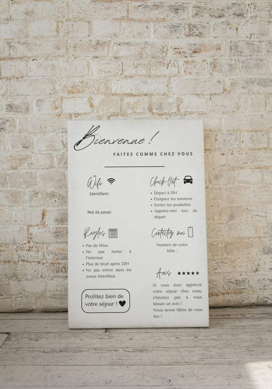 Poster de Bienvenue Imprimable